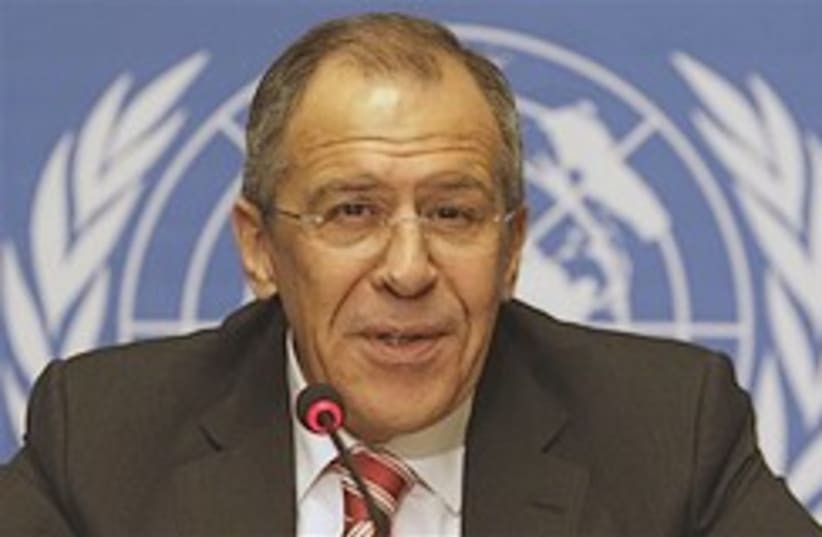 Lavrov press UN 248.88 ap (photo credit: AP [file])