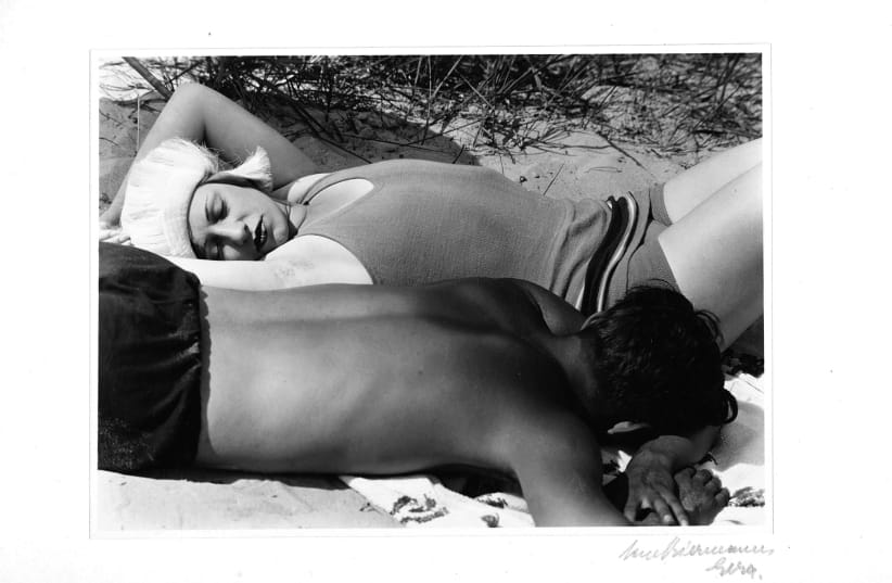  AENNE BIERMANN'S 'Sleeping Woman in Sand'  (photo credit: Courtesy)