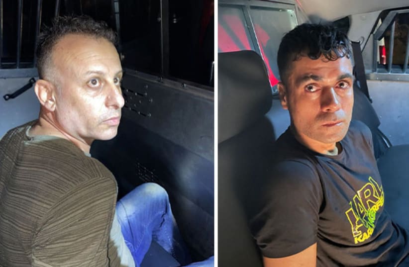  (L-R) Yakoub Mohammed Qadri and Mohammed Ardah in the original police photos taken after their arrests. (photo credit: ISRAEL POLICE)