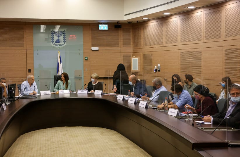 The Internal Knesset Committee meeting on September 13, 2021. (photo credit: NOAM MOSKOVITZ/KNESSET)
