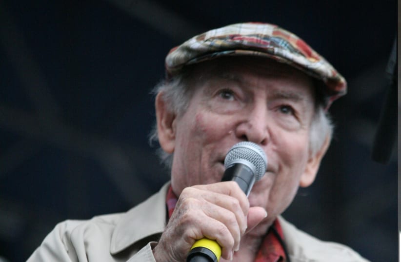  Jewish-American jazz legend George Wein is seen at the Newport Folk Festival in 2012. (photo credit: WFUV Public Radio/Flickr)