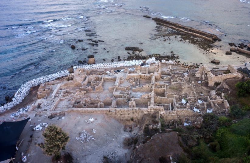  AERIAL VIEWS: Caesarea harbor. (photo credit: GRIFFIN AERIAL PHOTOGRAPHY)