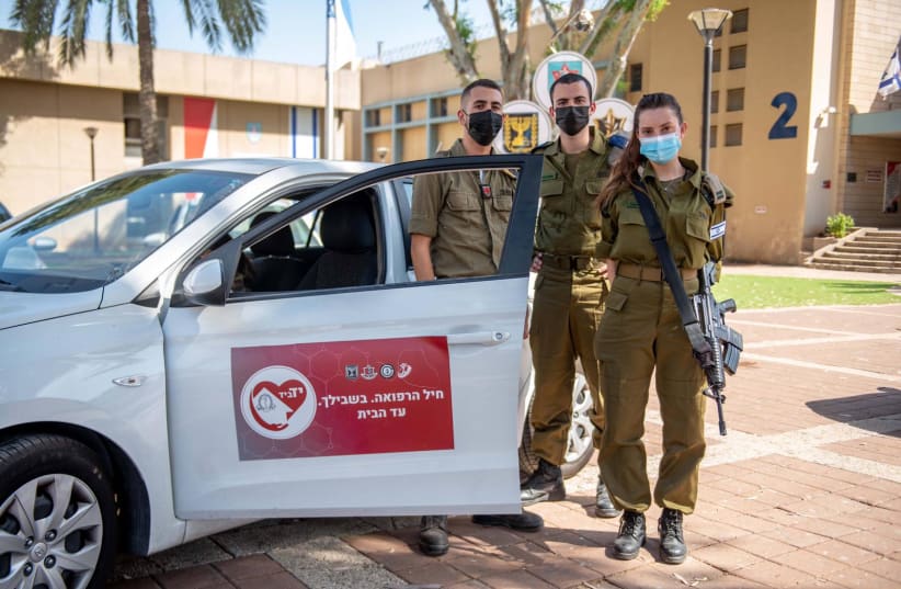  IDF medical teams that will treat Israeli coronavirus patients in their homes. (photo credit: IDF SPOKESPERSON'S UNIT)