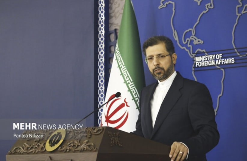  Iranian Foreign Ministry spokesman Saeed Khatibzadeh (photo credit: Mehr News Agency/Pantea Nikzad)