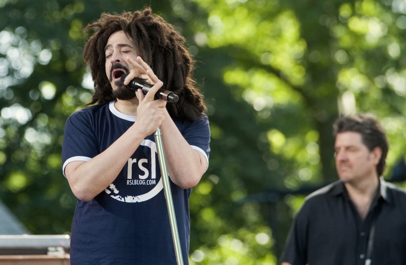  ADAM DURITZ, lead singer for Counting Crows, performs o in New York’s Central Park in 2012. (photo credit: KEITH BEDFORD/REUTERS)