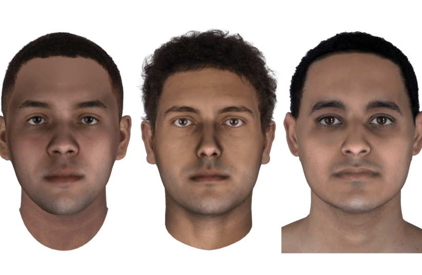  Predicted faces of three Egyptian mummies based on their DNA. (photo credit: Parabon NanoLabs)