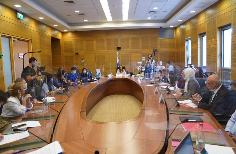A debate is held in the Knesset regarding sexual abuse of children. (photo credit: DANNY SHEMTOV/KNESSET SPOKESPERSON'S OFFICE)