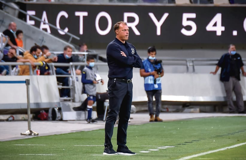  IT WAS an inauspicious ending to Patrick van Leeuwen’s Maccabi Tel Aviv coaching tenure as the Dutchman was relieved of his duties following the yellow-and-blue’s 2-0 loss to Ashdod SC at Bloomfield Stadium on Monday night. (photo credit: ARIEL SHALOM)