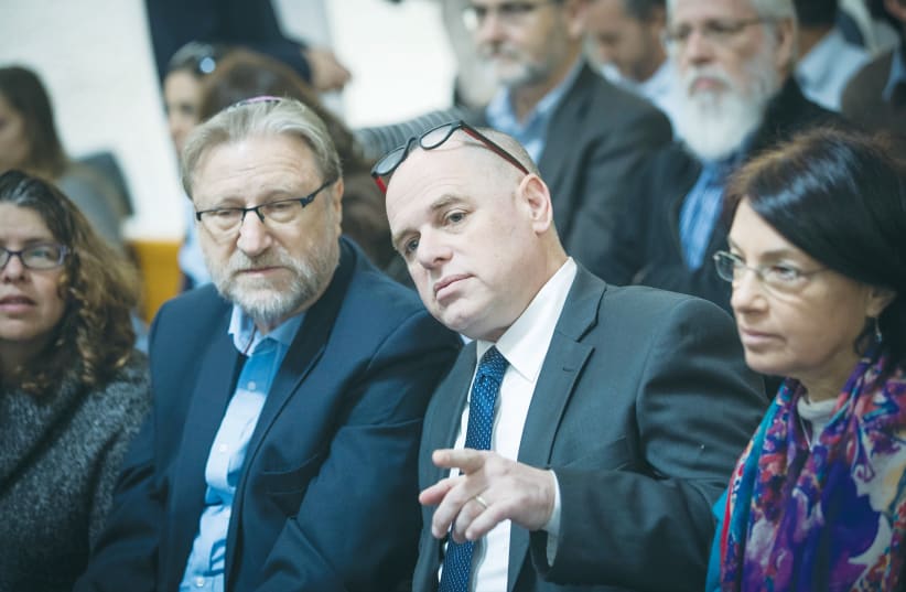 THE WRITER, at the time serving as CEO of the Masorti Movement in Israel, attends a High Court hearing in 2018 regarding egalitarian prayer at the Western Wall. (photo credit: YONATAN SINDEL/FLASH90)