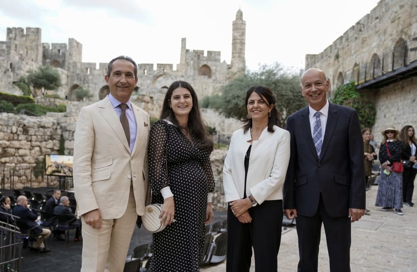  Danny Mamiran, Eilat Lieber, Angelina Drahi and Patrick Drahi (photo credit: RICKY RACHMAN)