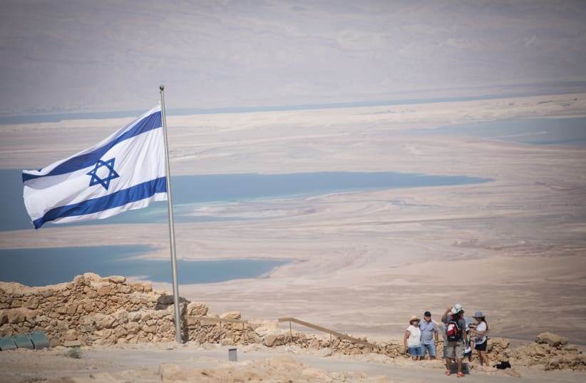  TOURING MASADA – a symbol of Jews fighting against great odds, defending Judaism became the model of the modern state of Israel. (photo credit: YONATAN SINDEL/FLASH90)