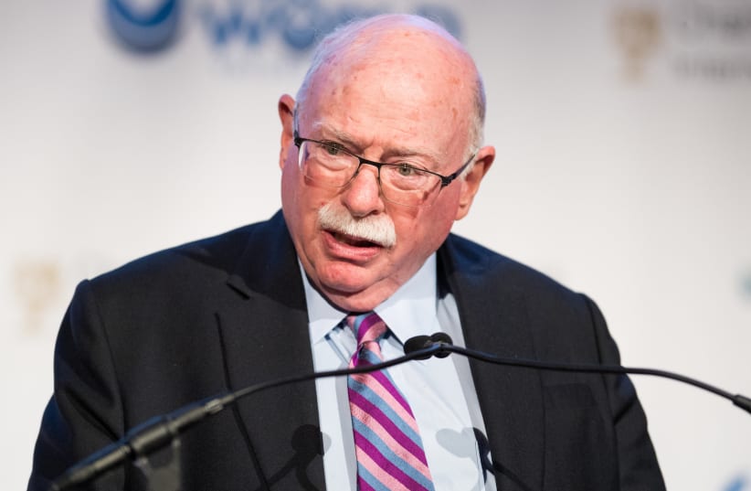  Michael Steinhardt speaks at the Champions of Jewish Values International Awards Gala in New York City, May 21, 2017. (photo credit: MICHAEL BROCHSTEIN/SOPA IMAGES/LIGHTROCKET VIA GETTY IMAGES/JTA)
