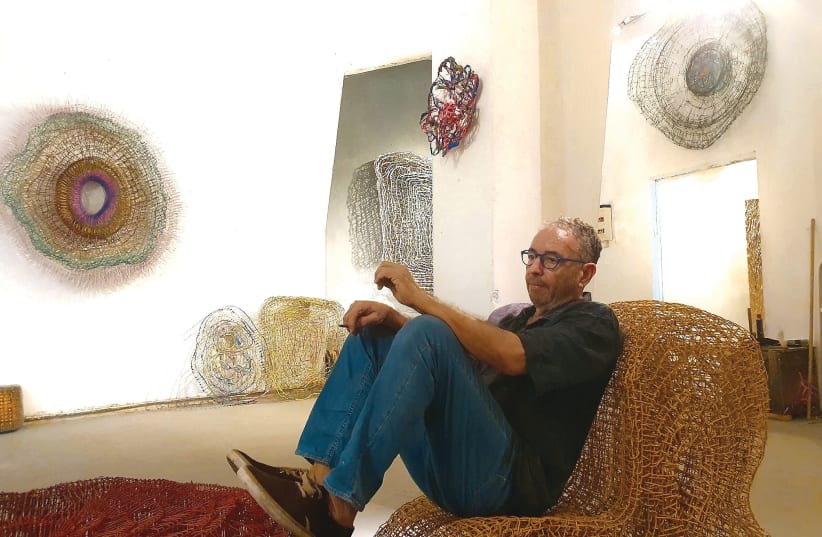  Ron Aloni in his studio (photo credit: Arik Aviv)