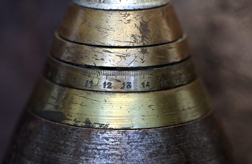  Time fuse of an artillery shell of the Second World War. (photo credit: WIKIMEDIA)
