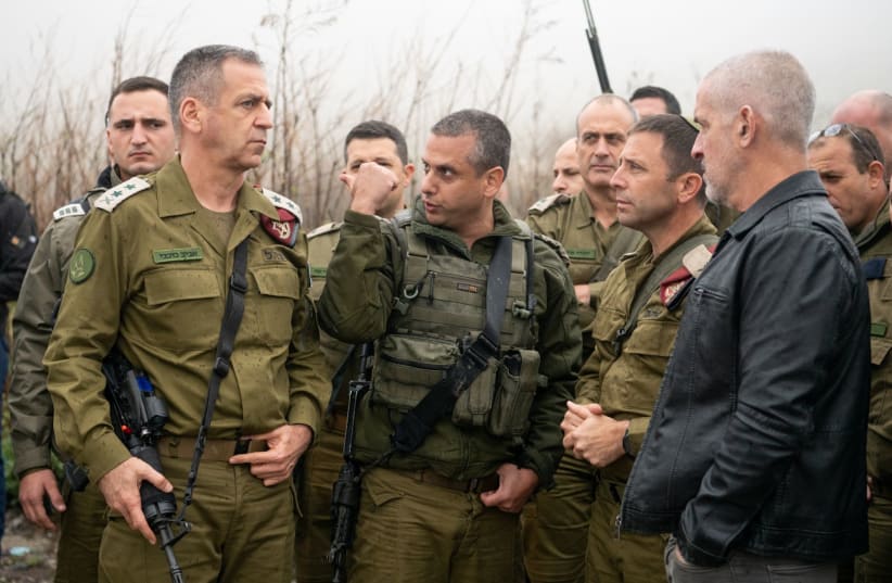  IDF Chief of Staff Aviv Kohavi visits the scene of the fatal terror attack which claimed the life of Yehuda Dimentman on Thursday, December 16, 2021. (photo credit: IDF SPOKESPERSON'S OFFICE)