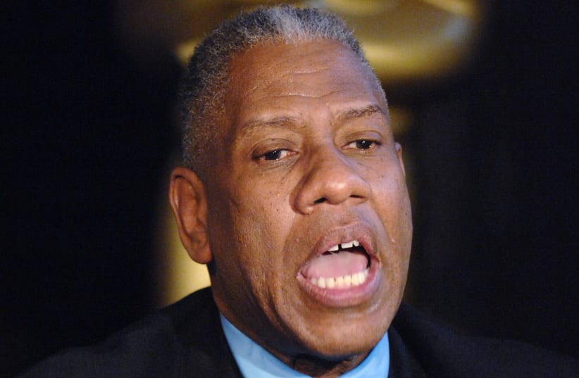  Vogue Editor-at-Large Andre Leon Talley is interviewed at "A Celebration of Oscar Fashions" held at the Academy of Motion Picture Arts and Sciences in Beverly Hills, California, January 30, 2007. (photo credit: PHIL MCCARTEN/REUTERS)