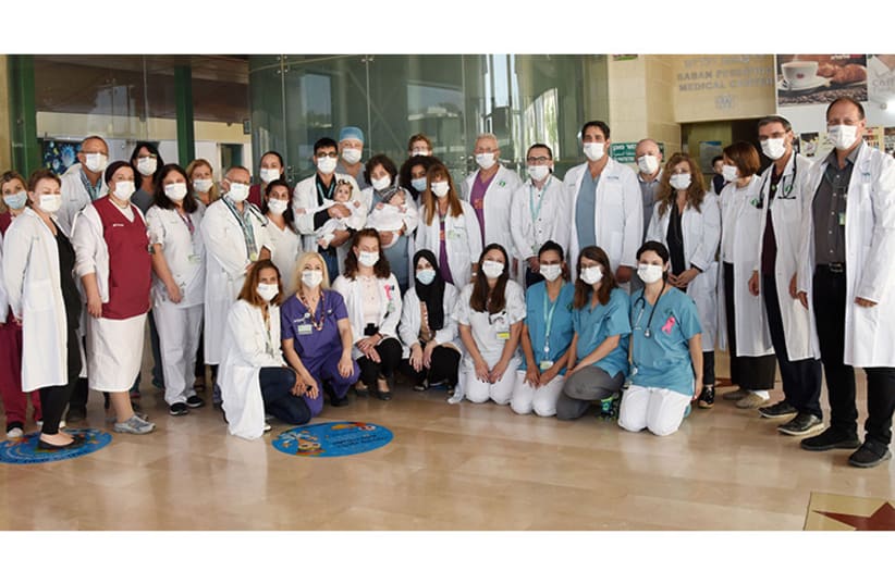  The medical team that participated in the process (photo credit: SOROKA MEDICAL CENTER)
