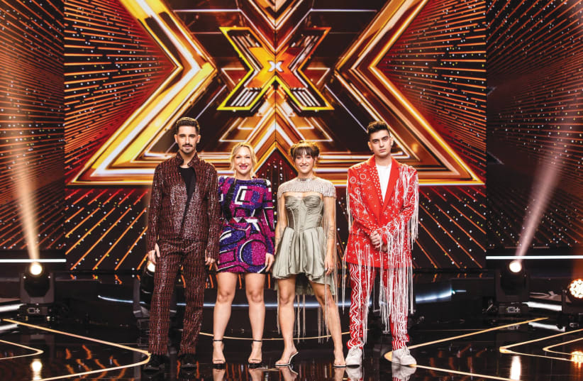  THE FOUR X-Factor for Eurovision finalists (from left): Michael Ben David, Sapir Saban, Inbal Bibi and Eli Huli. (photo credit: OHAD KAB)