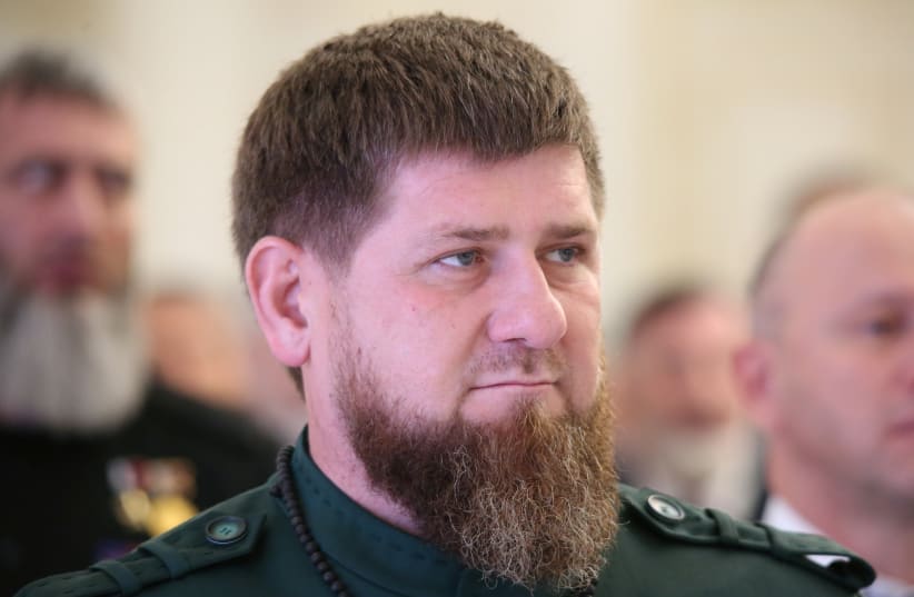  Re-elected head of the Chechen Republic Ramzan Kadyrov attends an inauguration ceremony in Grozny, Russia October 5, 2021. (photo credit: REUTERS/CHINGIS KONDAROV)