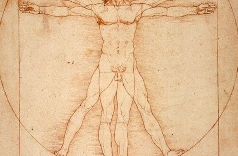  Uomo Vitruviano Vitruvian Man 1492 Leonardo Da Vinci. (photo credit: MAXPIXEL)