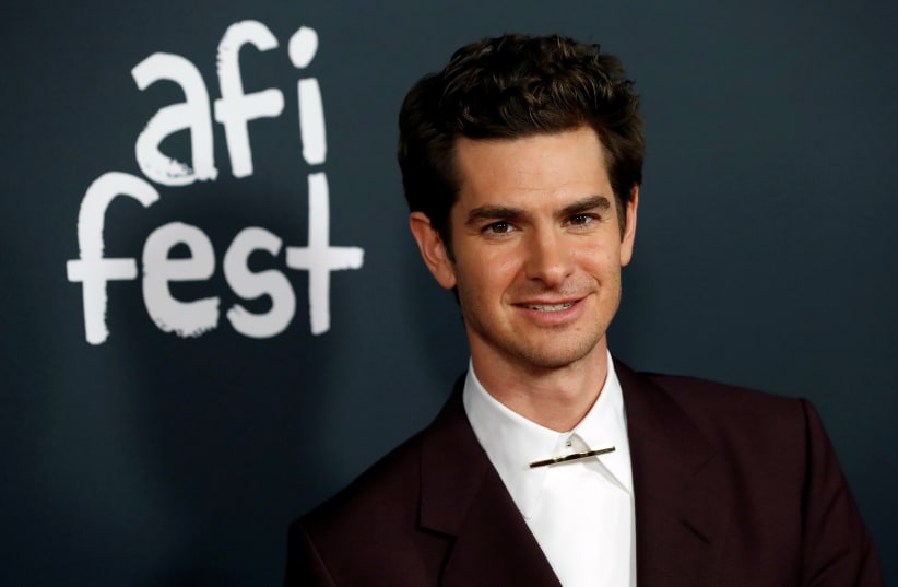  Actor Andrew Garfield attends a premiere screening for "Tick, Tick... Boom" during the opening night of AFI Fest at TCL Chinese theatre in Los Angeles, California, U.S. November 10, 2021. (photo credit: REUTERS/MARIO ANZUONI)
