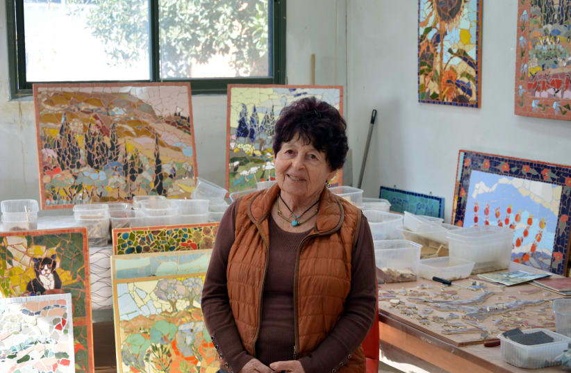  Myriam Bober in her studio at Moshav Lachish in the northern Negev. (photo credit: BATIA LEV)