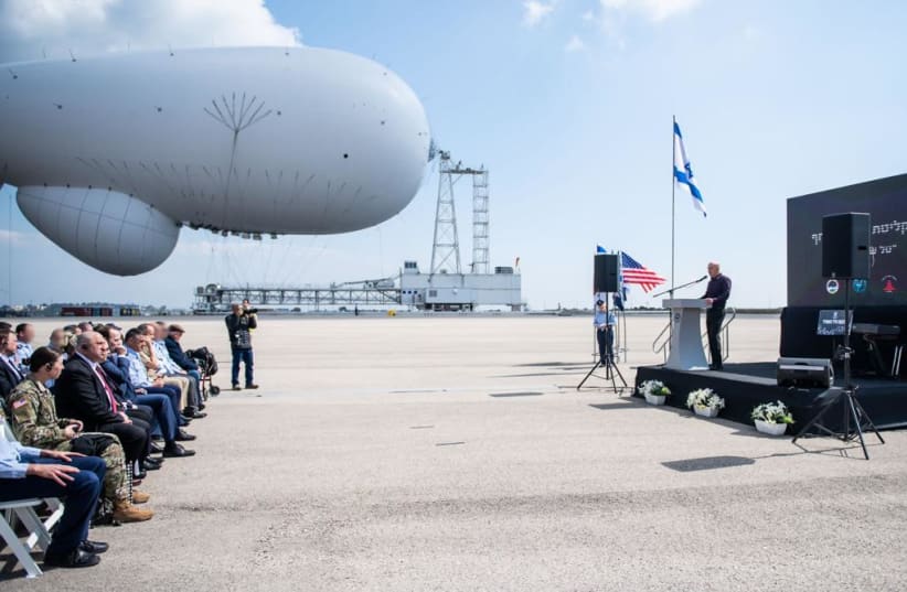  The Sky Dew system is transferred to the Israeli Air Force, March 23, 2022 (photo credit: IDF SPOKESPERSON'S UNIT)