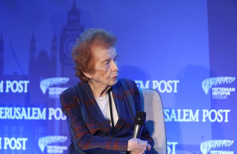  Eve Kugler at the Jerusalem Post London Conference, March 31, 2022.  (photo credit: MARC ISRAEL SELLEM/THE JERUSALEM POST)