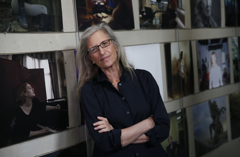 US photographer Annie Leibovitz poses for a photograph during a press preview of her exhibition 'WOMEN: New Portraits' at Wapping Hydraulic Power Station in London, Britain, January 13, 2016. (photo credit: REUTERS/STEFAN WERMUTH)