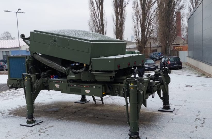  ELM-2084 multi-mission radar (MMR) delivered from Israel Aerospace Industries (IAI) in Israel to the Czech Republic, April 5, 2022. (photo credit: ISRAEL AEROSPACE INDUSTRIES)