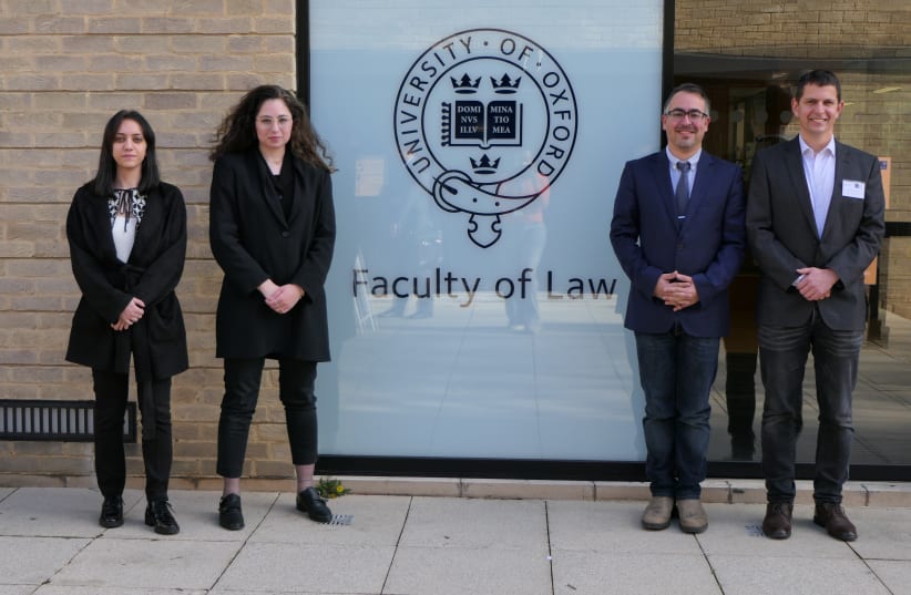  Reichman law students, Aseel Kasab and Shira Shturman law students has been chosen to take part at the Oxford University International Intellectual property Law moot. (photo credit: JANE WINDSOR)