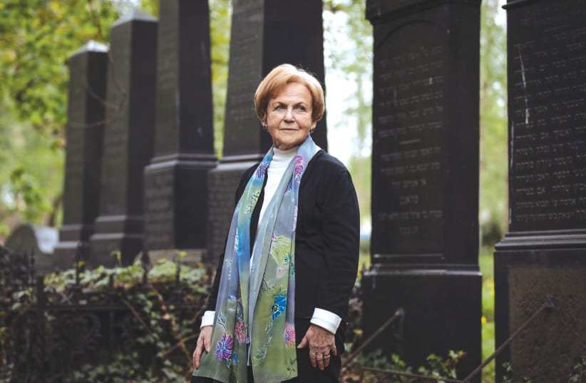  HOLOCAUST SURVIVOR Mala Tribich, part of the UK March of the Living family. (photo credit: SAM CHURCHILL)