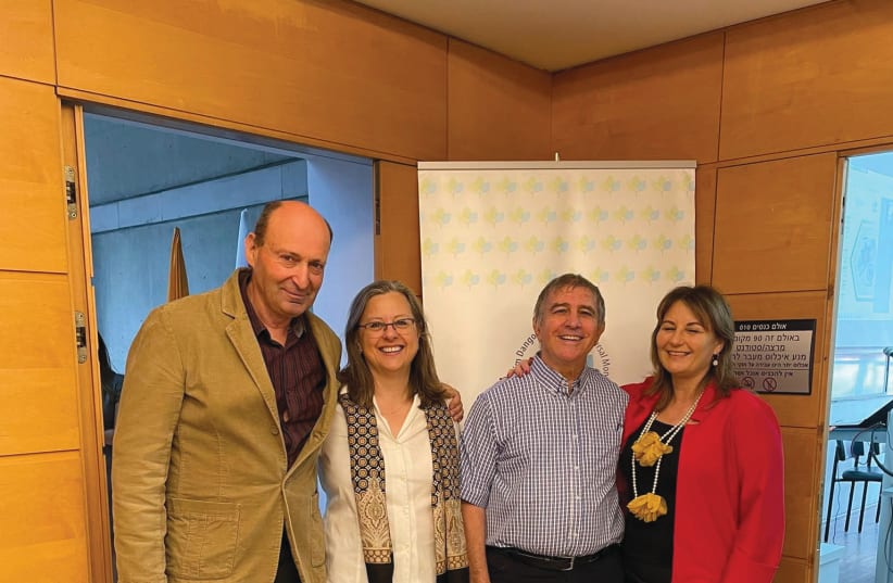  FROM LEFT: Prof. Ithamar Theodor, Dr. Danielle Gurevitch, Ambassador Daniel Carmon and Anat Bernstein-Reich. (photo credit: Michal Zelcer-Lavid)