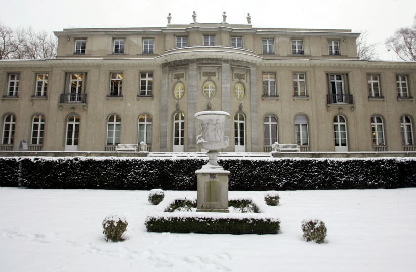  ‘THE HOUSE of the Wannsee Conference’ villa in Berlin, contemporary times. In 1942, a group of 15 high-ranking Nazis chaired by Reinhard Heydrich met to discuss the strategic and bureaucratic details of killing Europe’s Jews.  (photo credit: REUTERS)