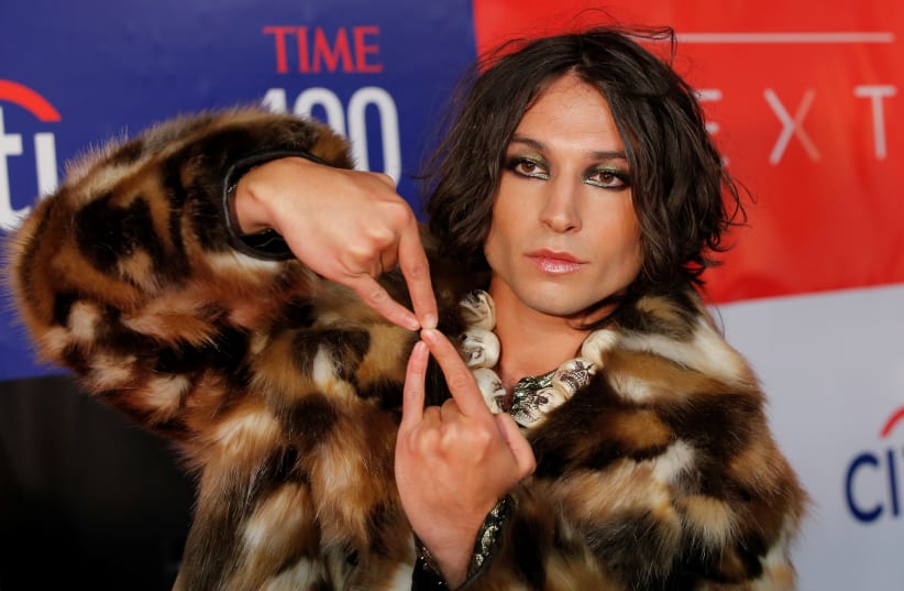  Ezra Miller attends the First Annual "Time 100 Next" gala in New York (photo credit: REUTERS/EDUARDO MUNOZ)