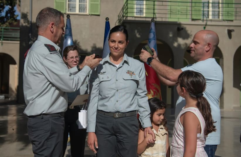  Col. Reut Rettig-Weiss was promoted to serve as brigade commander in the 99th Division's Artillery Brigade, the first woman in IDF history to fill such a role.  (photo credit: IDF SPOKESPERSON UNIT)