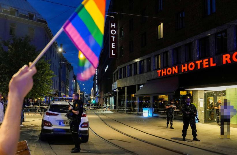  2 dead, 14 wounded in Norway LGBT nightclub shooting (photo credit: REUTERS)