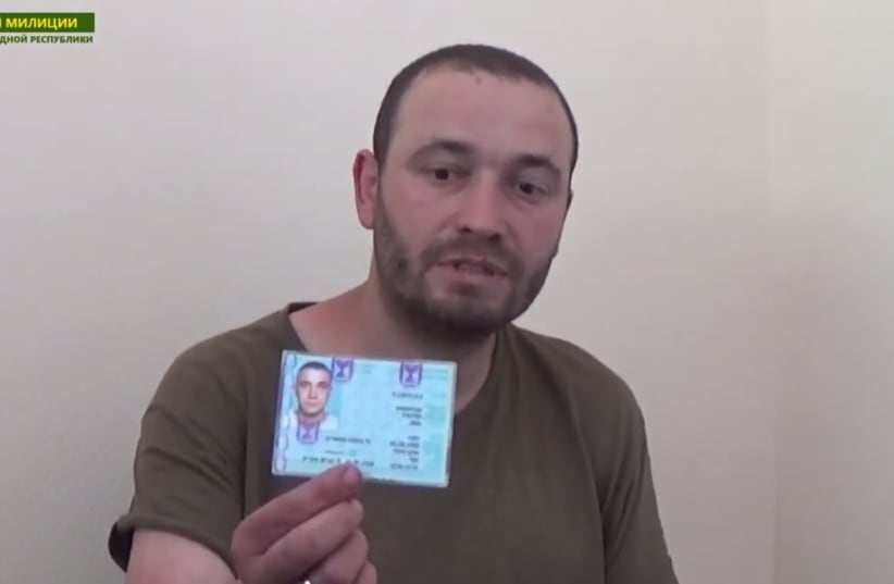  Israeli-Ukrainian prisoner of War,  Vladimir Kozlovsky, in a video released by the Luhansk Republic Military (photo credit: Screenshot/Luhansk Republic Military)
