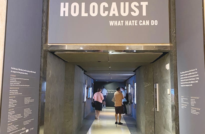  THE MUSEUM of Jewish Heritage ‘s exhibit ‘The Holocaust: What Hate Can Do’ currently on display in New York. (photo credit: HALEY COHEN)