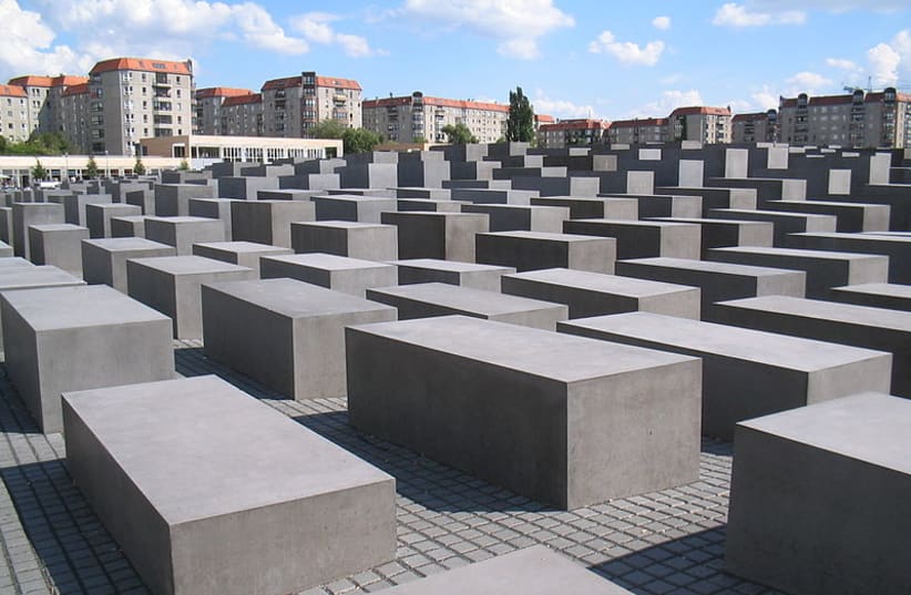  Holocaust memorial in Berlin, Germany. (photo credit: Wikimedia Commons)