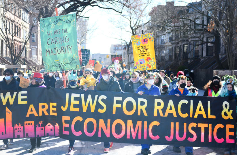  Progressive activist group Jews For Racial and Economic Justice are demanding an apology from the Anti Defamation League in a letter signed by multiple Jewish politicians and leaders on Monday.  (photo credit: GILI GETZ)
