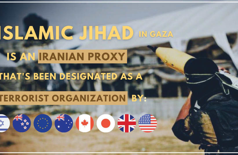  A FOREIGN MINISTRY graphic gives background to Islamic Jihad.  (photo credit: MFA/TWITTER)
