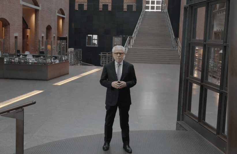 CNN anchor Wolf Blitzer tours the US Holocaust Memorial Museum in Washington, DC, for a special airing on the network, Aug. 26, 2022. (photo credit: COURTESY OF CNN)