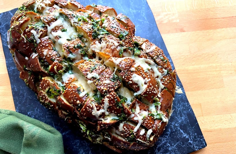  Challah with herbs and cheeses (photo credit: PASCALE PEREZ-RUBIN)