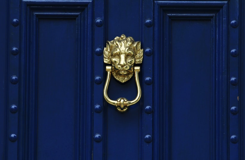  'THE DOOR would have a big brass knocker, to tell me that a friend has arrived.' (Illustrative). (photo credit: Luke MacGregor/Reuters)