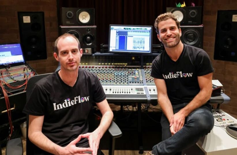  IndieFlow co-founders Elad Pankovski (left) and Omer Matz (right) (photo credit: Eyal Marilus)