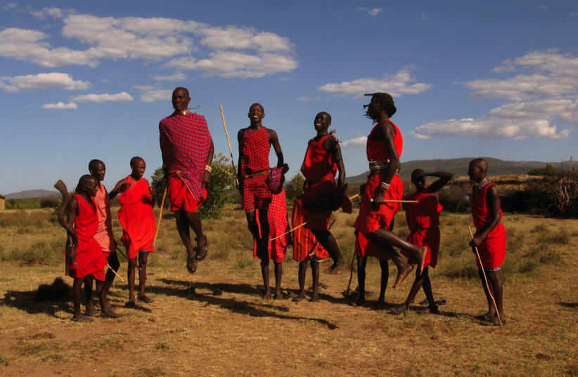  Maasai people in Kenya.  (photo credit: CREATIVE COMMONS)