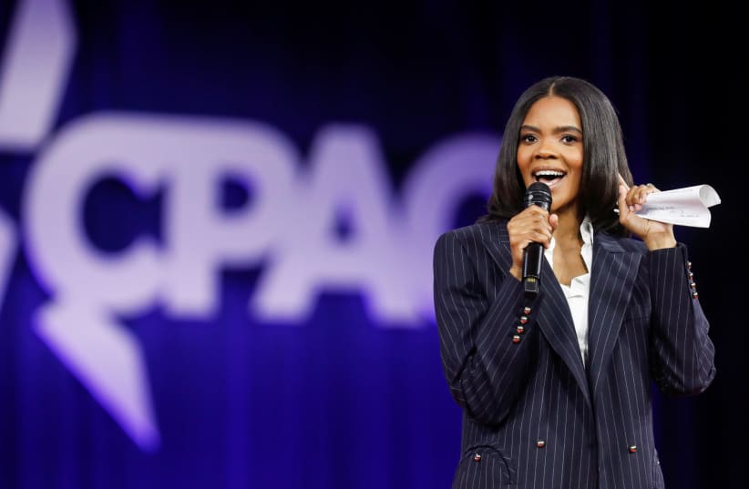  Conservative talk show host Candace Owens speaks during at the Conservative Political Action Conference (CPAC) in Orlando, Florida, US February 25, 2022. (photo credit: REUTERS/OCTAVIO JONES)
