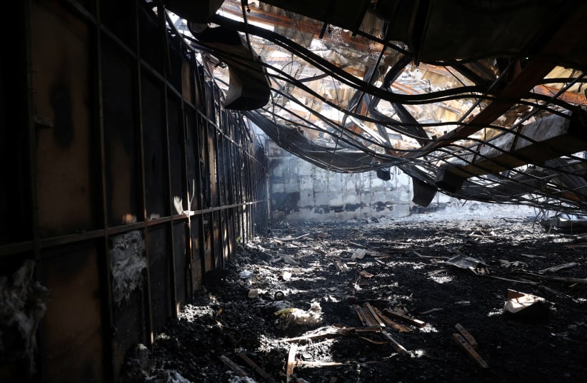 A view of the aftermath of the fire in Evin prison in Tehran, Iran October 17, 2022.  (photo credit: MAJID ASGARIPOUR/WANA/REUTERS)