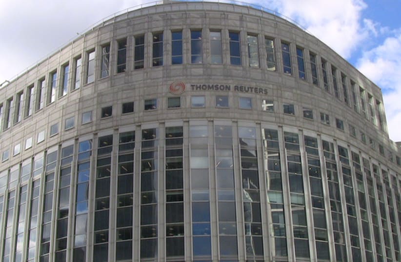  Thomson Reuters Building in Canary Wharf, London.  (photo credit: Wikimedia Commons)